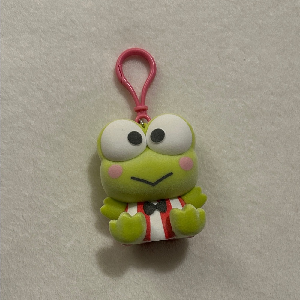 Hello Kitty and Friends Exclusive Flocked Collection Keychain -Keroppi